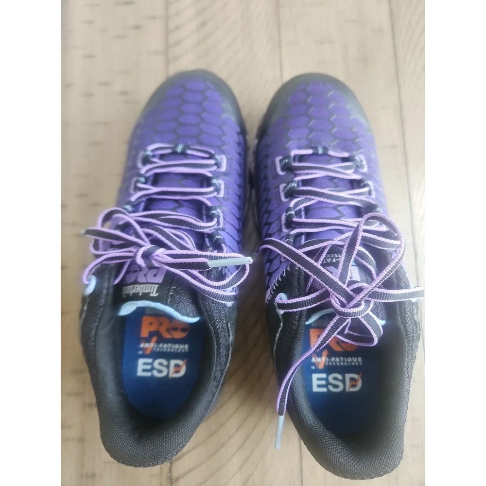Timberland Pro Sneaker 7 Purple Powertrain Sport Alloy Toe Work Anti Fatigue SD+
